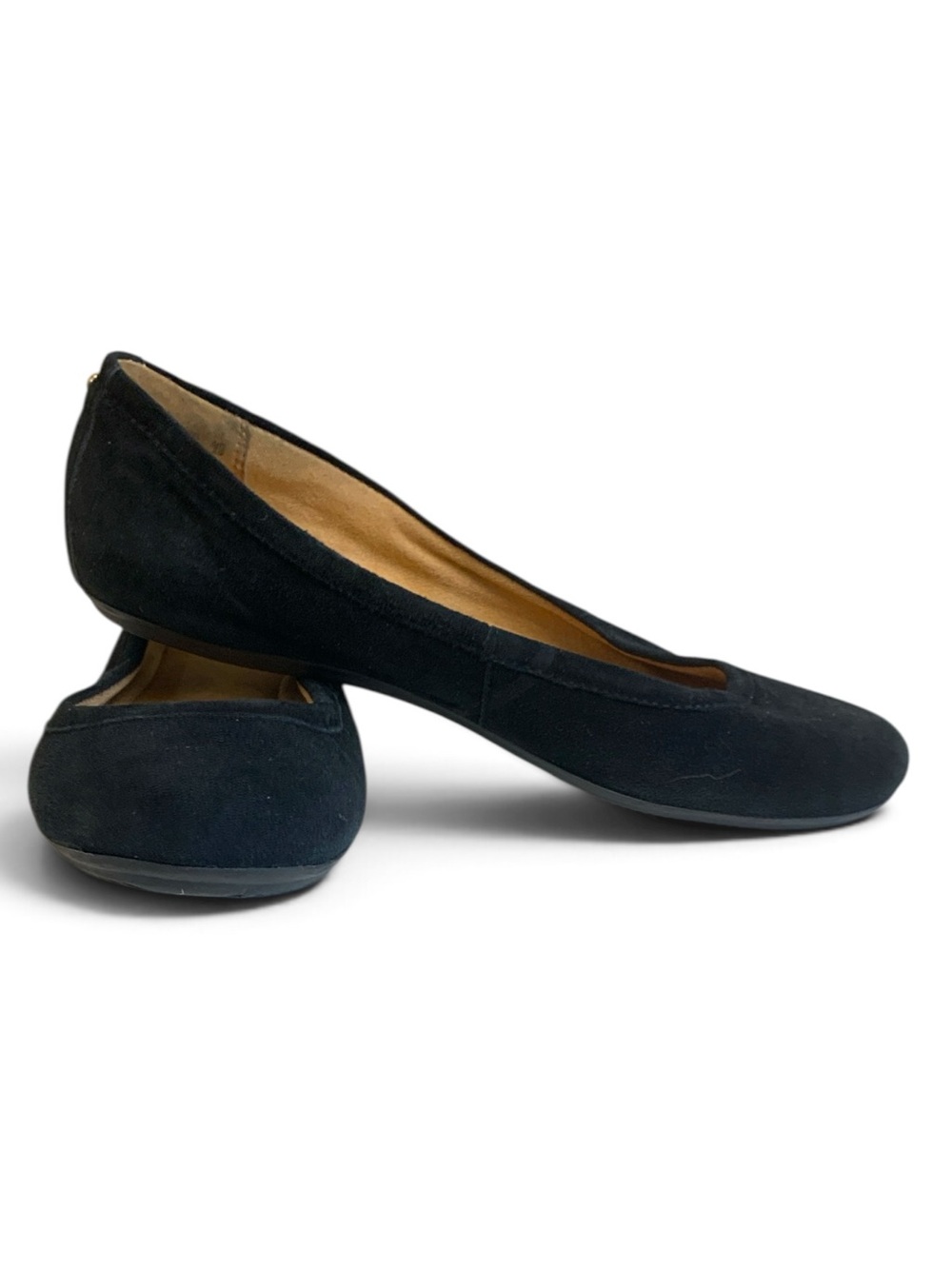 Women's Black Suede Ballet Flats - Comfortable Everyday Loafer